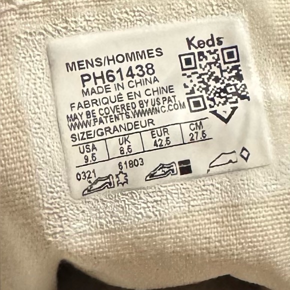 New Keds ProKeds Unisex Royal low white. Size:9.5m. No box - Picture 7 of 7